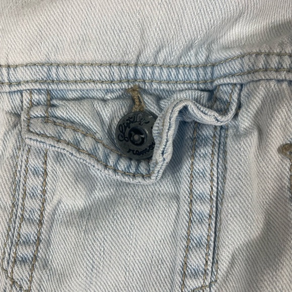 Volcom Women Blue Washed Crop Denim Vest Size XS - Picture 8 of 9